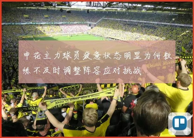 申花主力球员疲惫状态明显为何教练不及时调整阵容应对挑战